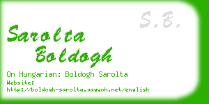 sarolta boldogh business card